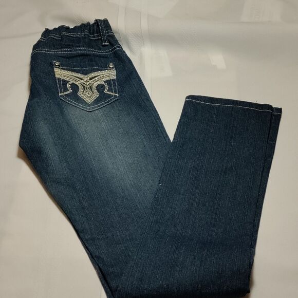 Rosa Bellini Size 5 Women's Jeans With Silver Designer Sequin Pockets - Picture 9 of 9